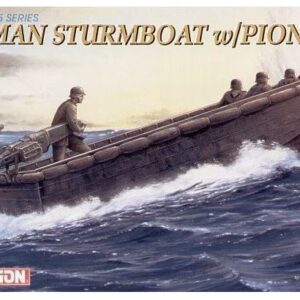 Modellino nave da montare model kit di montaggio Dragon  GERMAN STURMBOAT WPIONIERE KIT 1:35