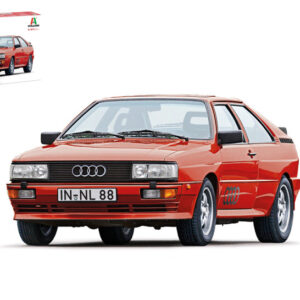 Modellino auto kit di montaggio model kit Italeri AUDI QUATTRO scala 1:24 modellismo