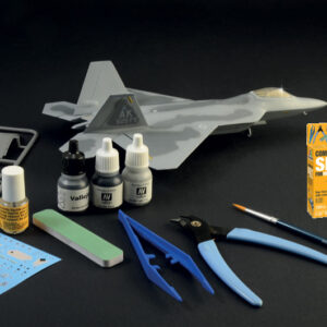 Modellino aerei da costruire model kit di montaggio Italeri  F-22 RAPTOR 1:72