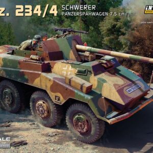 Modellino carri armati TANK model kit Miniart  SD.KFZ.2344 SCHWERER PANZERSPAHWAGEN 7,5 cm KIT 1:35