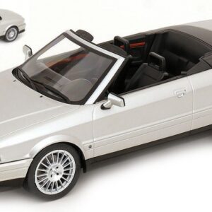 Modellino auto scala 1:18 AUDI 80 CABRIO 1991 SILVER diecast modellismo statico