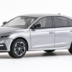 Modellino auto scala 1:43 SKODA OCTAVIA IV RS 2020 SILVER diecast modellismo statico