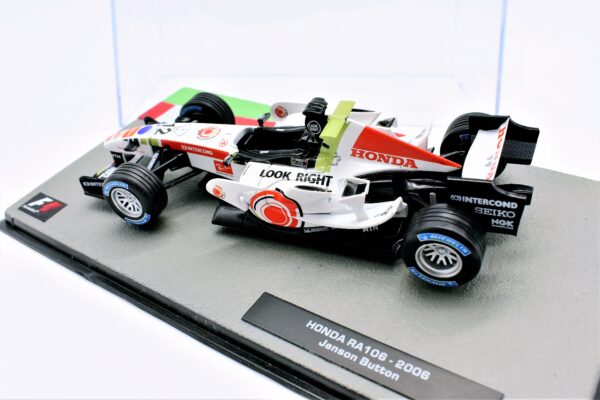 Modellini auto FORMULA 1 scala 1:43 HONDA RA106 Button collezione ixo - Image 4