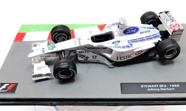 Modellini auto FORMULA 1 scala 1:43 STEWART SF3 Herbert collezione ixo