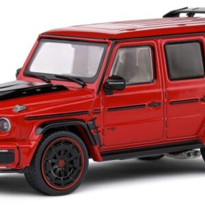 Modellino auto scala 1:43 MERCEDES G-CLASS G63 700 BRABUS WIDESTAR 2022 RED diecast modellismo statico