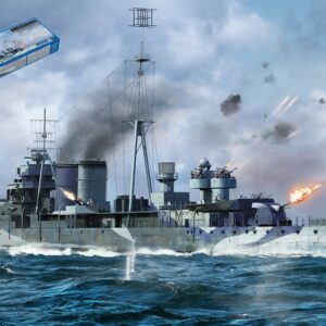 Modellino nave da montare model kit di montaggio Trumpeter  NAVE HMS COLOMBO KIT 1:700