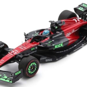 Modellino auto formula 1 F1 scala 1:18 Spark ALFA ROMEO BELGIAN GP 2023 BOTTAS