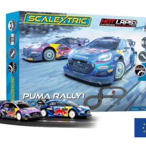 Modellino auto Scalextric PISTA PUMA WRC SET HOT LAPS cm 210 x 140 1:32 MODELLISMO