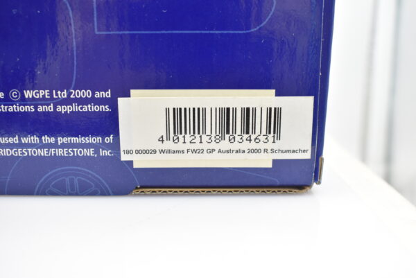 Modellini auto FORMULA 1 scala 1:18 Williams FW22 Schumacher collezione Minichamps - Image 3