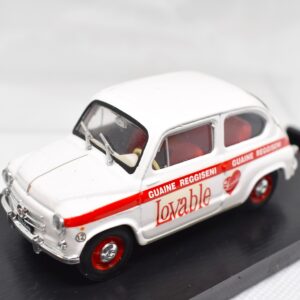 Modellino auto commerciale scala 1:43 Fiat 600 D Lovable Brumm diecast modellismo da collezione