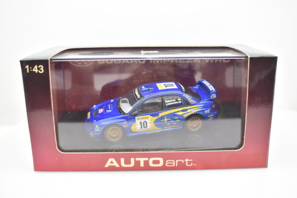 Modellino auto rally scala 1:43 Subaru Impreza WRC AUTOArt diecast modellismo da collezione - Image 2