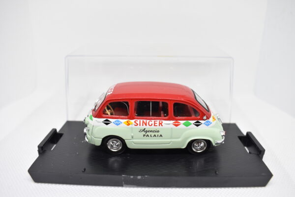 Modellino auto commerciale scala 1:43 Fiat 600 Multipla Singer Brumm diecast modellismo da collezione - Image 2