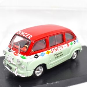 Modellino auto commerciale scala 1:43 Fiat 600 Multipla Singer Brumm diecast modellismo da collezione