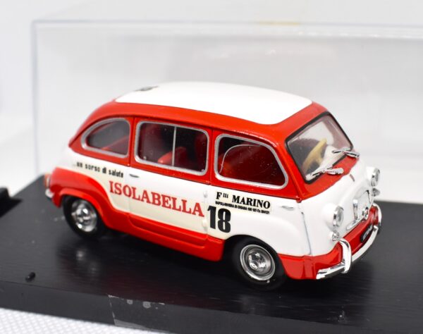 Modellino auto commerciale scala 1:43 Fiat 600 Multipla Isolabella Brumm diecast modellismo da collezione