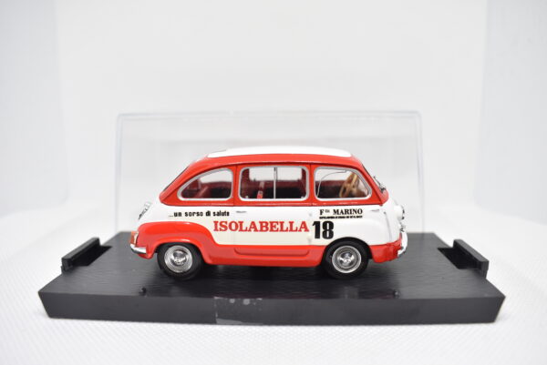 Modellino auto commerciale scala 1:43 Fiat 600 Multipla Isolabella Brumm diecast modellismo da collezione - Image 4