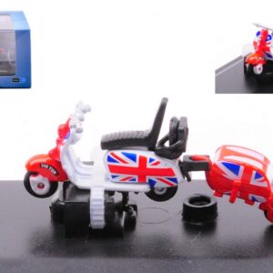Modellino SCOOTER & MOD POD UNION JACK scala 1:76 united kingdom modellismo
