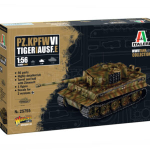 Modellino carri armati TANK model kit di montaggio Italeri Pz.Kpfw.VI TIGER I Ausf.E KIT 1:56
