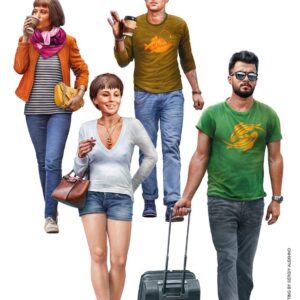 Modellino diorami kit di montaggio URBAN TRAVELLERS KIT 1:35 modellismo