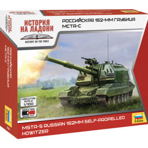Modellino carri armati TANK model kit di montaggio Zvezda  MSTA-S RUSSIAN 152 mm SELF PROPELLED HOVITZER KIT 1:100
