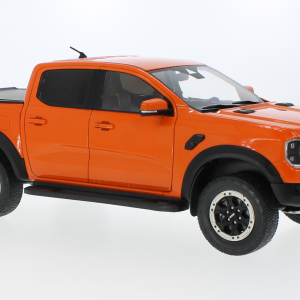 Modellino auto scala 1:18 FORD RANGER RAPTOR 2023 ORANGE diecast modellismo statico