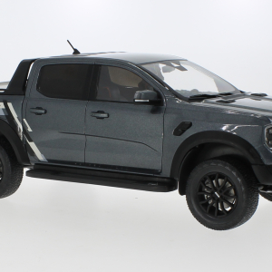 Modellino auto scala 1:18 FORD RANGER RAPTOR 2023 GREY diecast modellismo statico