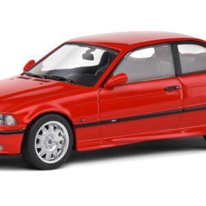 Modellino auto scala 1:43 BMW 3-SERIES M3 E36 COUPE 1999 RED diecast modellismo statico