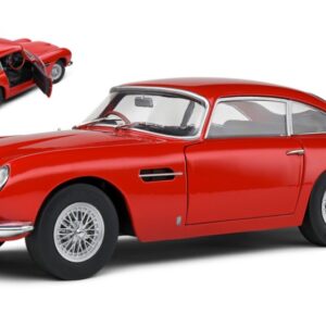 Modellino auto scala 1:18 Solido ASTON MARTIN DB5 COUPE 1964 RED diecast modellismo statico