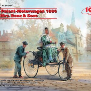 Modellino auto model kit di montaggio ICM BENZ PATENT MOTORWAGEN 1886 1:24
