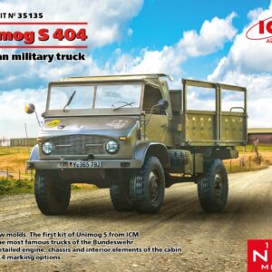 Modellino carri armati TANK model kit di montaggio ICM  UNIMOG S 404 GERMAN MILITARY TRUCK KIT 1:35