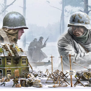Modellino diorami kit di montaggio BASTOGNE SIEGE 80 YEARS soldati 1:72 modellismo