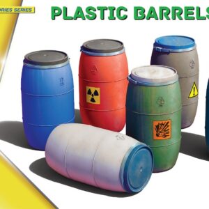 Modellino diorami kit di montaggio Miniart  PLASTIC BARRELS 200 1:24 modellismo
