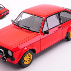 Modellino auto scala 1:24 FORD ESCORT MKII R 1977 RED diecast modellismo statico