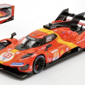 Modellino auto scala 1:43 Burago  FERRARI 499P N.51 WINNER 24H LE MANS 2023 CALADO-GIOVINAZZI-P.GUIDI racing modellismo statico