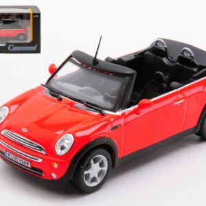 Modellino auto scala 1:43 NEW MINI COOPER CABRIOLET 2005 RED diecast modellismo statico