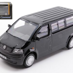 Modellino auto scala 1:43 VW T5 MINI BUS 2010 BLACK diecast modellismo statico