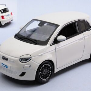 Modellino auto scala 1:24 Burago FIAT 500 e bianco diecast modellismo collezione