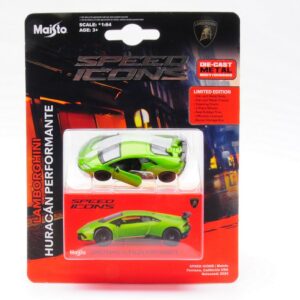Modellino auto scala 1:64 SPEED ICONS LAMBORGHINI HURACAN PERFORMANTE GREEN