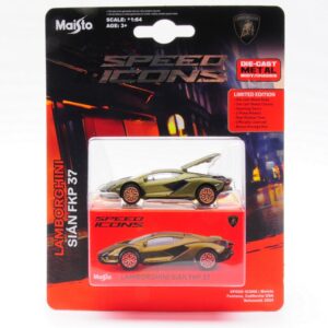 Modellino auto scala 1:64 Maisto  SPEED ICONS LAMBORGHINI SIAN FKP 37  GREEN 1:64
