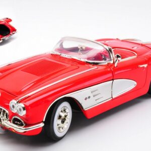 Modellino auto scala 1:18 CHEVROLET CORVETTE RED diecast modellismo statico