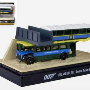 Modellino auto scala 1:24 DOUBLE DECKER BUS diecast modellismo statico