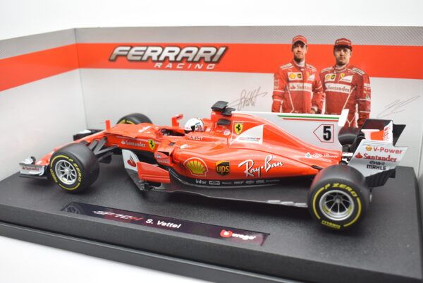 Modellini auto FORMULA 1 scala 1:18 Ferrari SF70H Vettel Burago collezione - Image 5