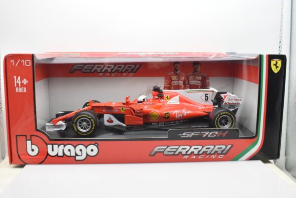 Modellini auto FORMULA 1 scala 1:18 Ferrari SF70H Vettel Burago collezione - Image 2
