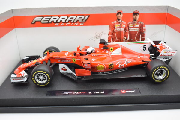 Modellini auto FORMULA 1 scala 1:18 Ferrari SF70H Vettel Burago collezione - Image 3