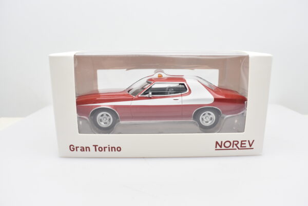 Modellino auto scala 1:43 Ford Gran Torino Starsky and Hutch Norev diecast modellismo da collezione - Image 2