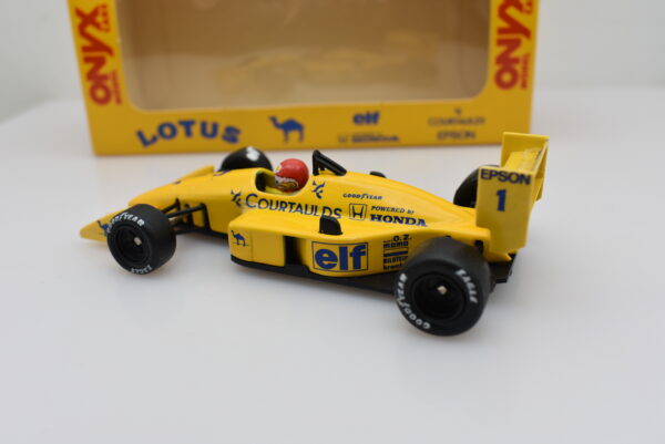 Modellini auto Lotus 100 T Piquet scala 1:43 Formula 1 Onyx diecast da collezione - Image 7