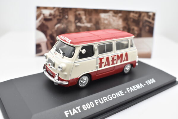 Modellino furgone scala 1:43 Fiat 600 Faema diecast modellismo statico - Image 4