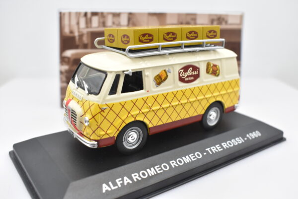 Modellino furgone scala 1:43 Alfa Romeo Romeo Tre Rossi diecast modellismo statico - Image 4
