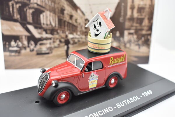 Modellino furgone scala 1:43 Fiat 500 A Butasol diecast modellismo statico - Image 4