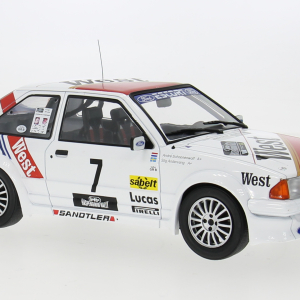 Modellino auto rally scala 1:18 FORD ESCORT MK 3 RS TURBO 1985 modellismo statico