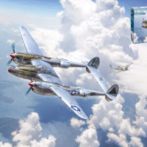 Modellino aerei da costruire model kit di montaggio Italeri  P-38J E.T.O KIT 1:48